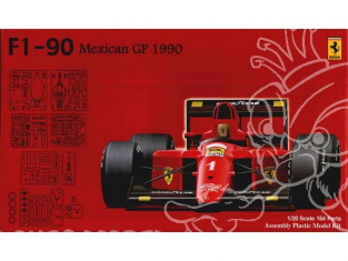 Fujimi maquette voiture 090436 Ferrari F1-90 Grand prix du Mexique 1/20