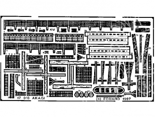 Eduard photodecoupe bateau 17010 Akagi 1/700