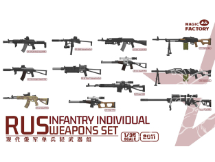 Magic Factory Maquette militaire 2011 Ensemble d'armes individuelles d'infanterie Russe 1/35