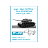 Friul Model ATL-156 Chenilles métal M46 / M47 Patton / M26 Pershing track type T84E1 1/35