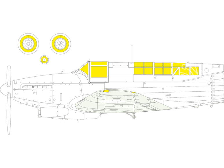 Eduard Express Mask EX1056 Fulmar Mk.II Trumpeter 1/48