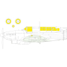 Eduard Express Mask EX1057 Fulmar Mk.II TFace Trumpeter 1/48