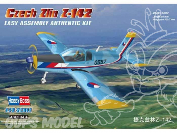 Hobby Boss maquette avion 80282 Czech Zlin Z-142 1/72