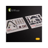 Kelik Decals 3D K32018 Autocollant 3D intérieur Kingfisher OS2U pour kit de modèles Kitty Hawk/Zimi 1/32