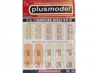 Plus Model 381 BOITE EN CARTONS US WWII 1/35