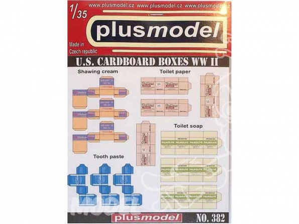 Plus Model 382 BOITE EN CARTONS US WWII serie II 1/35