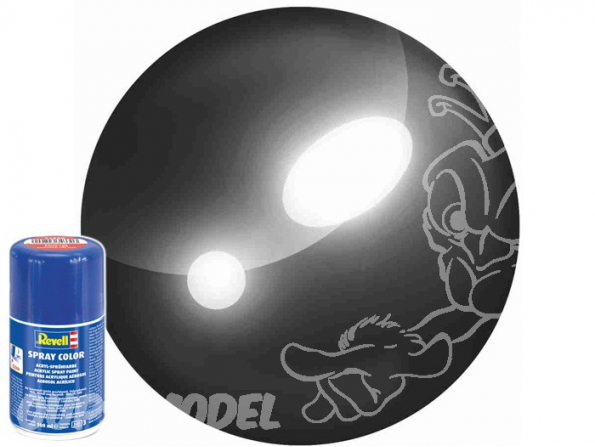 Revell 34107 Bombe acrylique Noir brillant