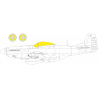 Eduard Express Mask CX673 P-51D Eduard 1/72