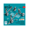 ResKit kit d'amelioration RSU48-0210 Trains d'atterrissage F/A-18 Hornet avec roues kit Kinetic Résine et imprimé en 3D 1/48