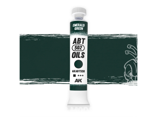 AK peinture a l'huile AKABT550 Vert émeraude 20ml