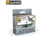 MIG peinture Atom 20913 Set couleurs avions Luftwaffe milieu de guerre & chasseurs de nuits 4 x 20ml