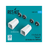 ResKit kit d'amelioration Avion RSU72-0279 Prises d'air F-14 (A, B, D) Tomcat pour kit GWH imprimées en 3D 72