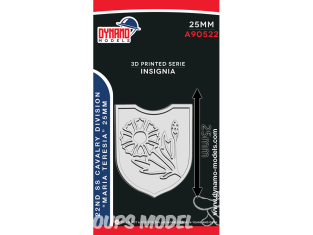 Dynamo models Insigne A90522-25 22nd SS Cavalry Division "Maria Teresia" 25mm