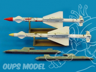 Plus Model AL4019 Missiles Russe R-23R AA-7A Apex 1/48