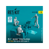 ResKit Figurine RSF72-0038 Conducteur et personnel du MJ-1 Jammer guerre du Golfe MJ-1B, MJ-1B/C scène1 3 p imprimé en 3D 1/32
