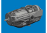 Eduard kit d&#039;amelioration avion brassin Print 6481037 Moteur droit P-38F/G Tamiya 1/48
