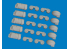 Eduard kit d&#039;amelioration avion brassin PRINT 6481055 MG 15 Magazines &amp; case catchers 1/48