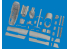 Eduard kit d&#039;amelioration brassin Print 672389 Moteur P-51D Eduard 1/72