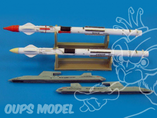 Plus Model AL4023 Missiles Russe UZR-23 Appareil d entrainement 1/48
