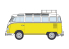 Hasegawa maquette voiture 20689 Volkswagen Type 2 Micro Bus avec porte-bagages de toit 1/24