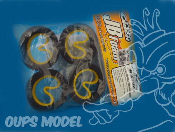 insert mousse NOIRE SOFT 1/10eme TOURING 26mm JB13 HPI / TAMIYA JB FOAM TEAM ORION