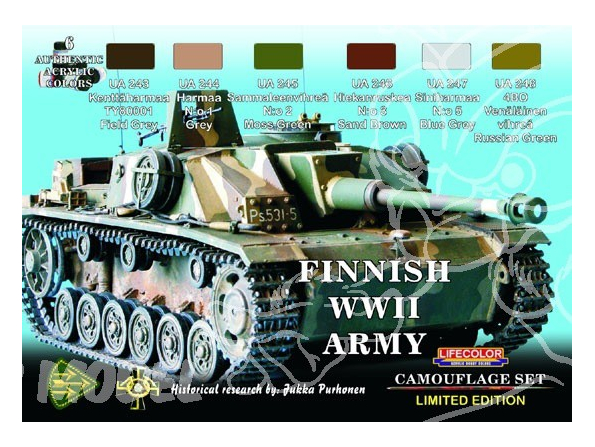 LIFECOLOR peinture XS08 TANKS FINLANDAIS WWII