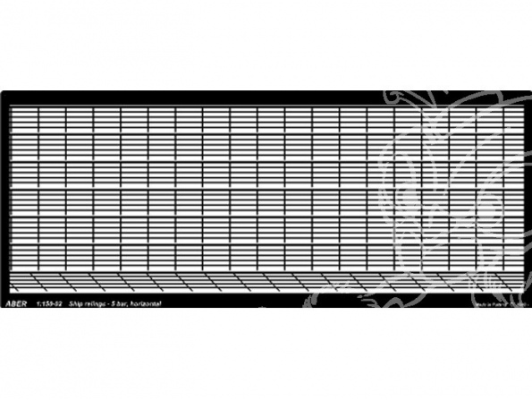 Aber S1150-02 Balustrades 5 barres horizontales 1/150