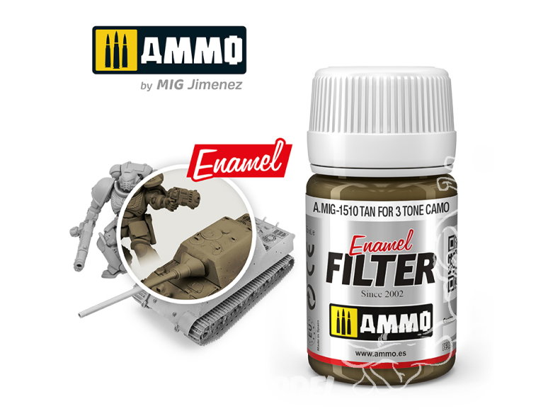 MIG peinture maquette 1510 Tan pour 3 Tone Camo