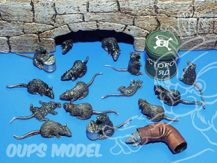 Plus Model 171 25 Rats + 1 bidon 1/35