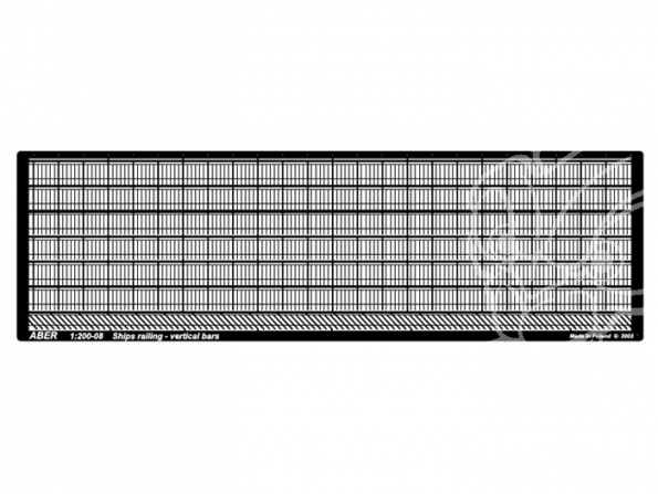 Aber S1200-08 Balustrades barres verticales 1/200