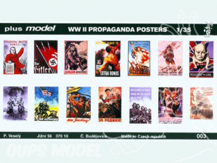 Plus Model 003 Posters propagande WWII 1/35