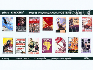 Plus Model 004 Posters propagande WWII 1/35