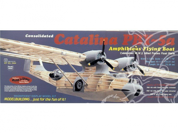 Maquette Guillow&39s avion bois 2004 PBY-5A CATALINA 1/28