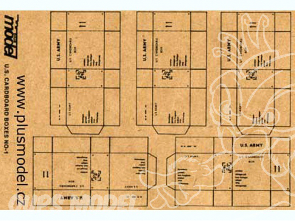 Plus Model 009 Boites cartons US 1/35