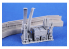 CMK 4485 Mitrailleuse a l&#039;echelle, boîtes de munitions et alimentation B-26B/C Marauder pour kit ICM 1/48