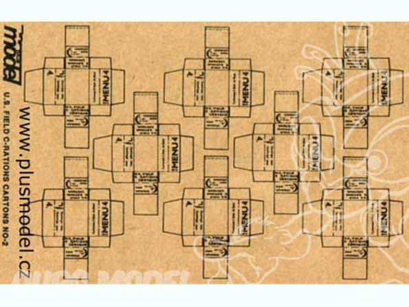 Plus Model 010 Boites cartons rations US 1/35