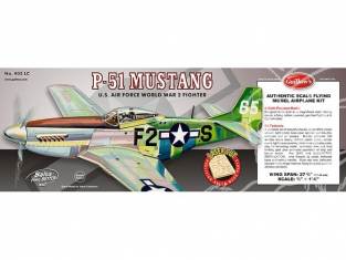 Maquette Guillow&39s avion bois 402 N.A. P-51 MUSTANG 1/16