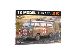 AK maquette 35023 T2 MODÈLE 1967 SERVICE PUBLIC 1/35