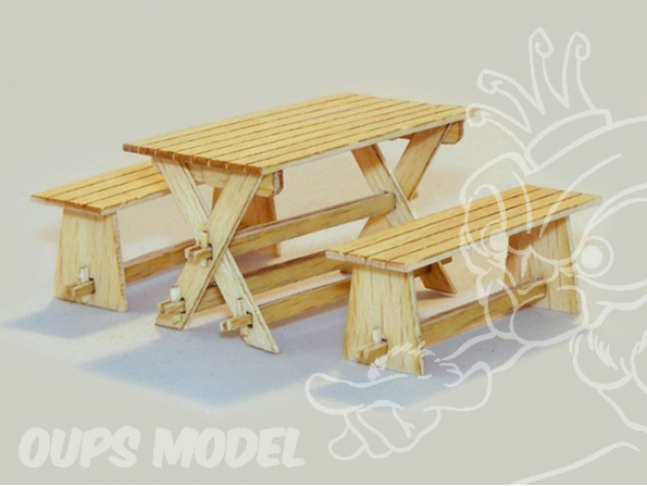 Plus Model 414 Salon de jardin en bois 1/35