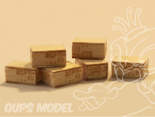 Plus Model 418 Caisses de rations C US en bois 1/35