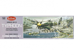 Maquette Guillow&39s avion bois 906 Hawker Typhoon 1/28