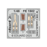 EDUARD photodecoupe avion FE1502 Harnais métal Messerschmitt Bf 109E-3 Hobby Boss 1/48