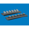 Eduard kit d'amelioration avion brassin Print 6481060 Echappement arrondi P-40 Eduard 1/48