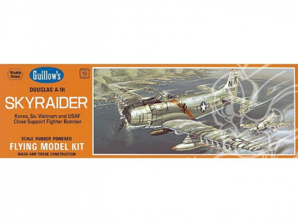 Maquette Guillow&39s avion bois 904 Douglas AD Skyraider A-1H 1/35