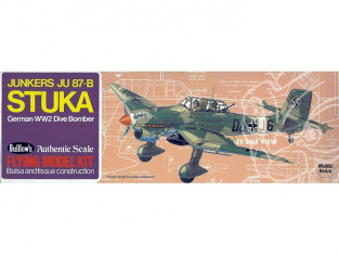 Maquette Guillow&39s avion bois 508 Junkers Ju 87-B Stuka 1/38