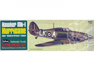 Maquette Guillow&39s avion bois 506 Hawker Hurricane MK-I 1/32