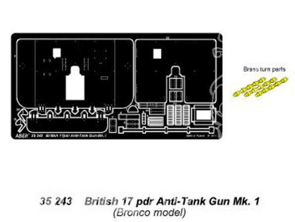 Aber 35243 British 17pdr Anti-Tank Gun Mk.I 1/35