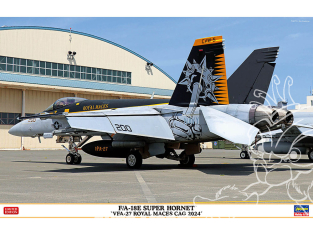 Hasegawa maquette avion 07537 F/A-18E Super Hornet « VFA-27 Royal Maces CAG 2024 » 1/48