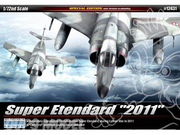 Academy maquette avion 12431 Super Etendard Flottille 17 1/72