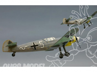 Maquette DUMAS AIRCRAFT 225 avion bois Messerschmitt ME-109 G